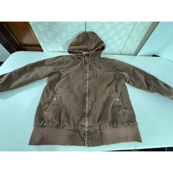 "Legendary" Womens Brown Zip CHore Coat Vintage Y2K SZ L Western Sherpa Lined - Picture 10 of 13